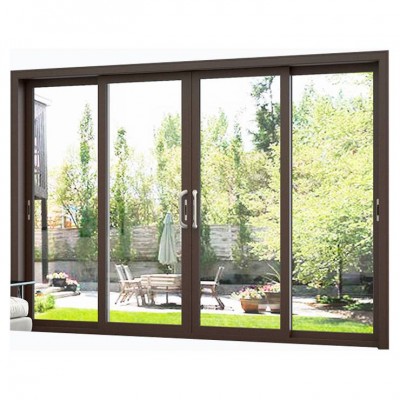 Luxury Customized Mosquito Screen Tempered Glass Windproof Railo Safe Outdoor Sliding Door